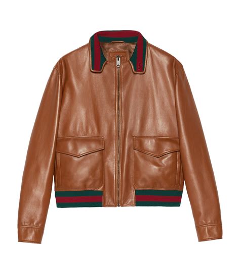 gucci jacket mens j ule|gucci leather bomber jacket.